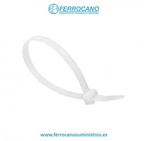 BRIDA NYLON BLANCA 7.8X750 (100 UDS)