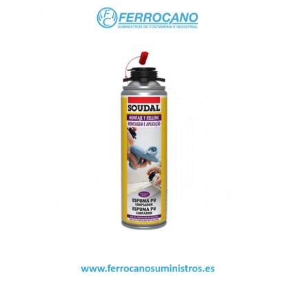 LIMPIADOR ESPUMA POLIURETANO SOUDAL 500ML