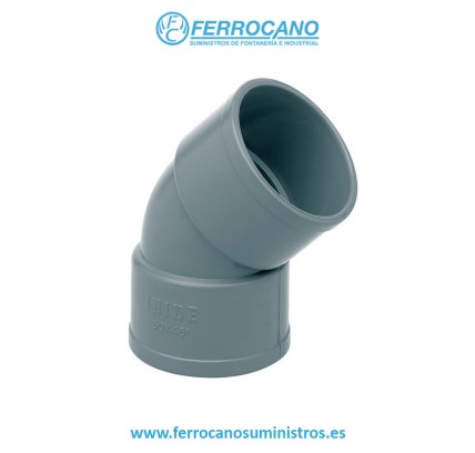 CODO PVC S/D 110-45º H-H