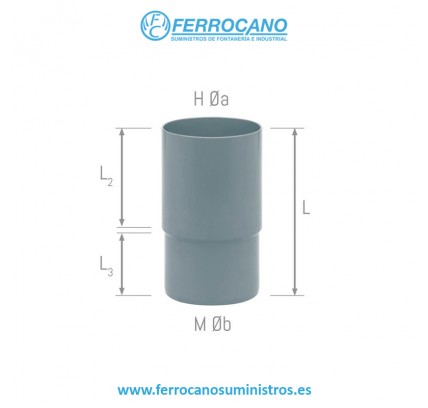 MANGUITO ALARGADOR REPARACION TUBO PVC H-M 110