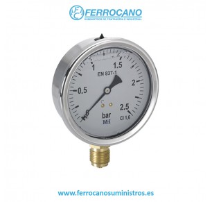 MANOMETRO PISCINA 1/8" HORIZONTAL 0-3 BAR 60422831
