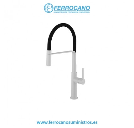 MONOMANDO FREGADERO CLEVER CHEF SLIM BLANCO 60145