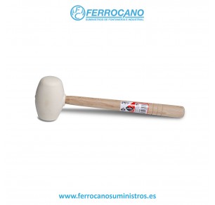MAZA GOMA RUBI CARAS PLANA/ESFÉRICA 250GR BLANCA 66905