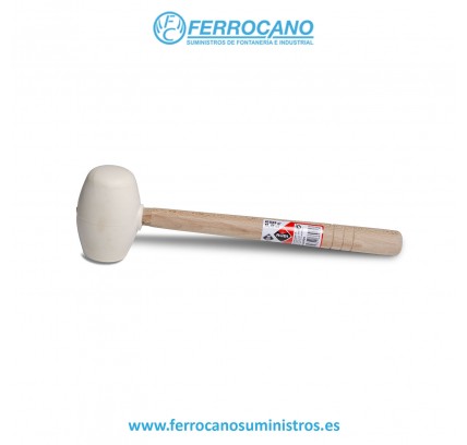 MAZA GOMA RUBI CARAS PLANA/ESFÉRICA 250GR BLANCA 66905