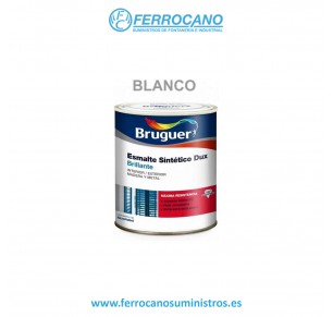 ESMALTE SINTETICO BRILLANTE BRUGUER DUX BLANCO 2002 750ML