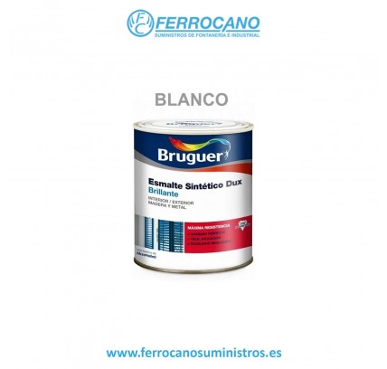 ESMALTE SINTETICO BRILLANTE BRUGUER DUX BLANCO 2002 750ML