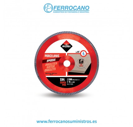 DISCO DIAMANTE RUBI TPI 200MM SUPER PRO 31966