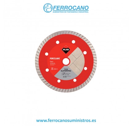 DISCO DIAMANTE RUBI TCR 230MM PORCELANICO TURBO SU
