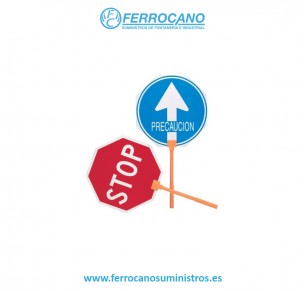 SEÑALIZACION STOP-PASO CON MANGO JAR