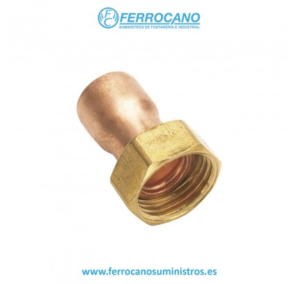 RACOR LOCO RECTO COBRE 18-3/4' PLANO FIG.359GCU