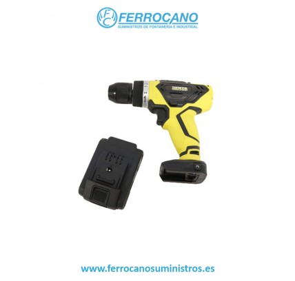TALADRO ATORNILLADOR NIVEL MALETÍN CON ACCESORIOS 20V BATERÍA LITIO 1,5 AH