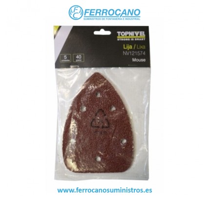 HOJA LIJA DELTA NIVEL GRANO 40 (5 UDS)