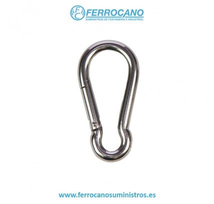 MOSQUETON BOMBERO ACERO 5X50