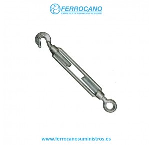 TENSOR GALVANIZADO CABLE M-12 GANCHO-ANILLA