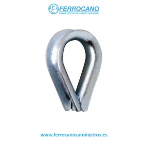 GUARDACABOS CORAZON GALV 6MM