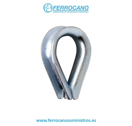 GUARDACABOS CORAZON GALV 12MM