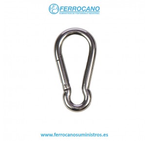 MOSQUETON BOMBERO ACERO 4X40