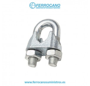 SUJETACABLES GALV 6-1/4'