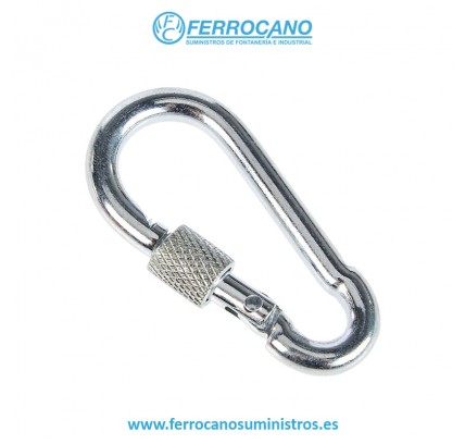 MOSQUETON BOMBERO C/TUERCA 100