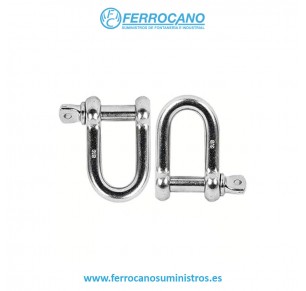 GRILLETE RECTO PASADOR 12-7/16' ZINC DIN 82101-A