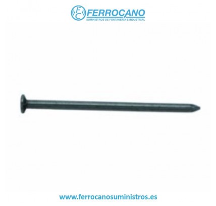 CLAVO FIJACIÓN PUNTA FER CON CABEZA PLANA 16X60 MM (2,5 KG)
