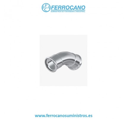 CURVA INOX PRESS 54-45º H-H A-316