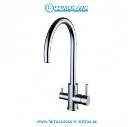 MONOMANDO FREGADOR OSMOSIS CLEVER EC3 ROUND CROMO 60150