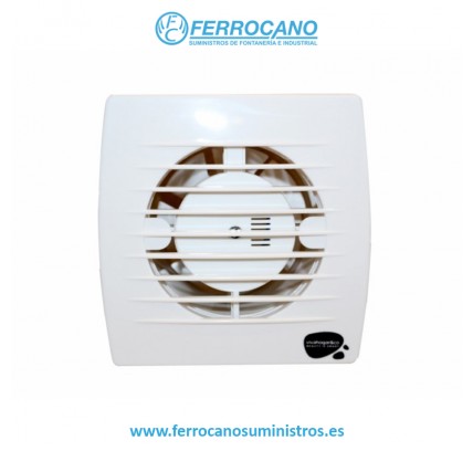 EXTRACTOR BAÑO VIVAHOGAR MURO-TECHO PLANO BATH100 BLANCO 100MM 15W
