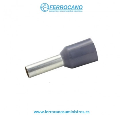 TERMINAL AISLADO PUNTERA 2.5MM GRIS (BOLSA 100 UDS)