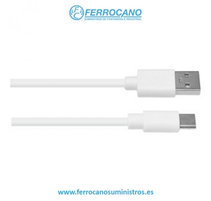 CABLE CARGADOR USB C EDH BLANCO 38.455/1