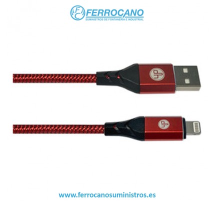 CABLE CARGADOR LIGHTNING EDH REFORZADO 2MT