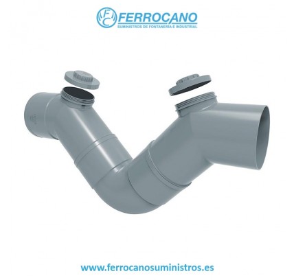 SIFON REGISTRO PVC GRIS 200 M-H