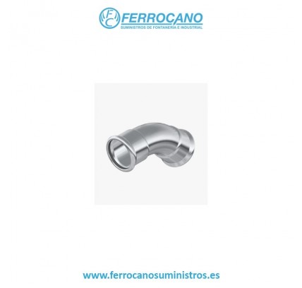 CURVA INOX PRESS 54-30º H-H A-316