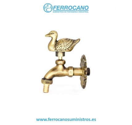 GRIFO JARDIN PATO ORO VIEJO