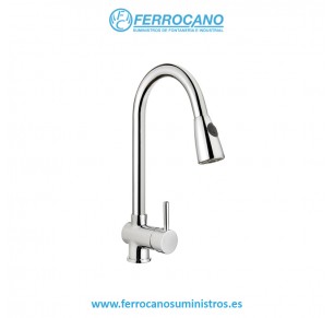 MONOMANDO FREGADERO 2 FUNCIONES CLEVER CAIMAN EXTRAIBLE 97804