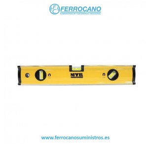 NIVEL MEDICIÓN TUBULAR MAGNÉTICO 3 BURBUJAS NIVEL ALUMINIO 40CM
