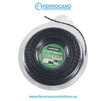 HILO DESBROZADORA NYLON TRENZADO MADER 4MM 37 METROS 90441