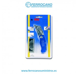 CUTTER PROFESIONAL URKO NAVAJA CON 10 HOJAS SUIZA ALUMINIO