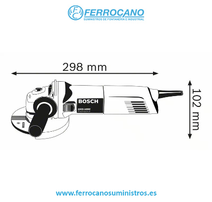 AMOLADORA BOSCH GWS 1000W 125MM