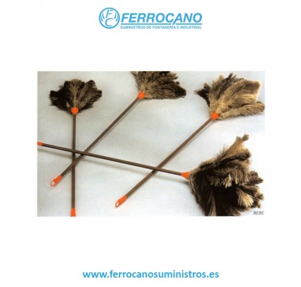 PLUMERO LIMPIEZA MANGO PLÁSTICO 22CM