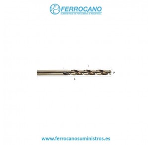 BROCA HEPYC HSSCO CILINDRICA DIN-338N 12.00MM 1105