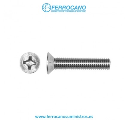 TORNILLO ROSCA METAL CABEZA AVELLANADA 4X16 DIN 963/965  (2000 UDS)
