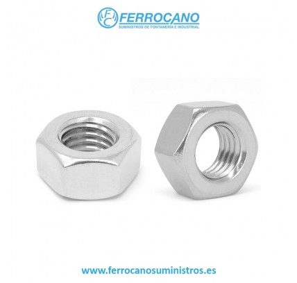 TUERCA HEXAGONAL INOX A-2 DIN-934 M-5 (2000 UDS)