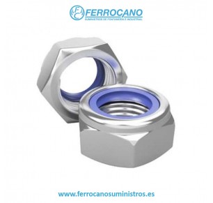 TUERCA FRENO INOX A-2 DIN-985 M-6 (1000 UDS)