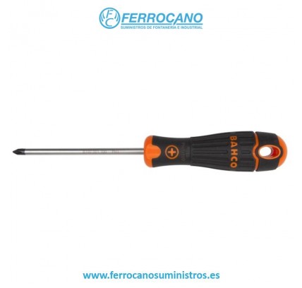 DESTORNILLADOR BAHCO BOCA PHILLIPS MANGO BIMATERIAL BAHCOFIT PH2X125