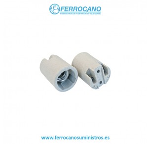 PORTALAMPARAS HEPO E-14 NEGRO C/ARANDELA