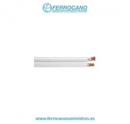 CABLE PARALELO 2X0.75 BLANCO (100 MT)