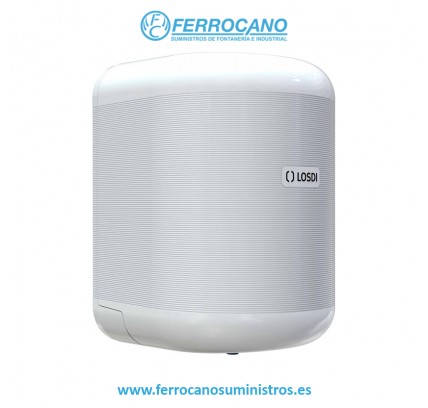 PORTARROLLOS LOSDI PAPEL MECHA ABS ECO LUXE BLANCO
