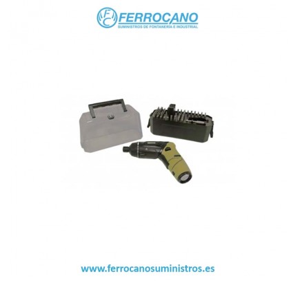 ATORNILLADOR BATERÍA NIVEL 3,6V CON PUNTAS