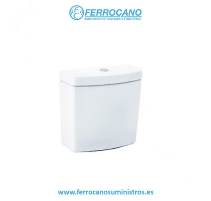 TANQUE BAJO GALA BLUE A/INFERIOR CON TAPA Y MECANISMO DOBLE PULSADOR BLANCO 10068